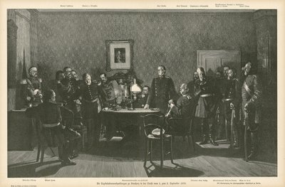 Surrender negotiations at Donchery, France, 1-2 September 1870  af German School