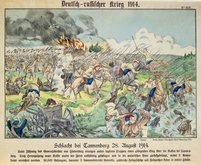 Slaget ved Tannenberg, 24. august 1914 af German School