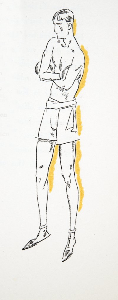 Bokseren, fra Styl, pub.1922 (pochoir print) af German School