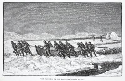 The Crushing of our Floe, 26. september 1883, pub. London 1886 af German School