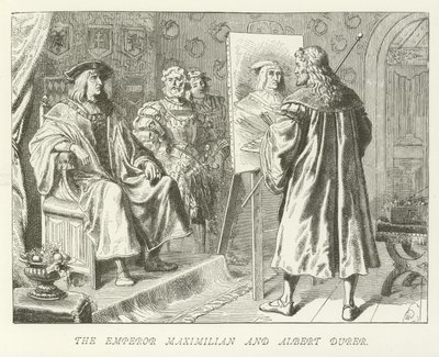 Kejser Maximilian og Albert Durer af German School