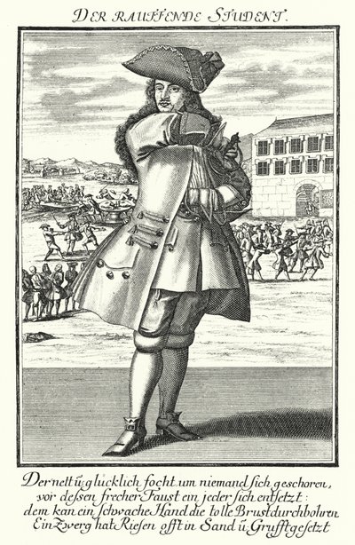 The Fighting Student (gravering) af German School