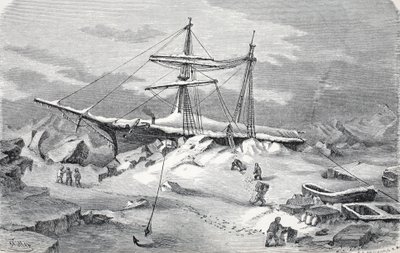 Hansaen i nød, værtshus. London 1874 af German School