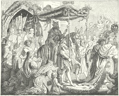 Den hellige romerske kejser Karl IV på vej ind i Lubeck af German School