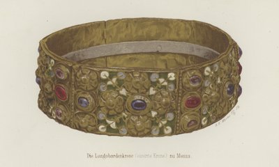 Lombardiets jernkrone (farve litho) af German School