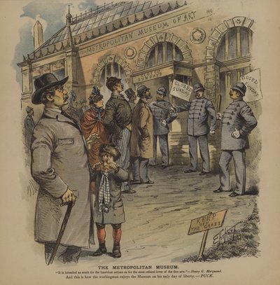 The Metropolitan Museum (farve litho) af German School