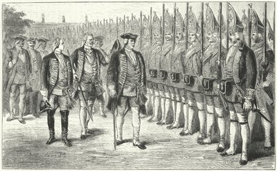 Potsdamer Riesengarde, infanteriregiment af højere end gennemsnittet soldater i hæren af Frederick William I af Preussen, 18. århundrede af German School