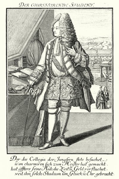 Den raffinerede studerende (gravering) af German School