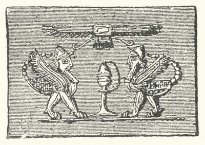 Scorpion Men fra Gilgamesh-epos af German School