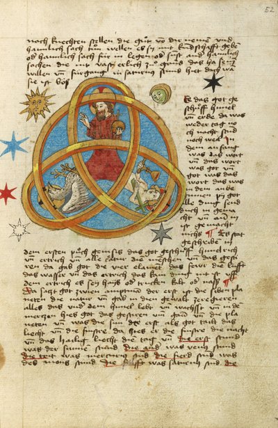 Treenigheden, ca. 1464 (akvarel og blæk) af German School