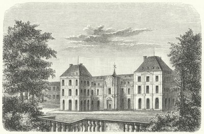 Tuileries Palace, Paris, i 1799 (gravering) af German School