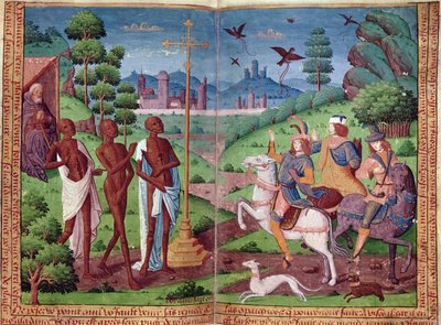 Legenden om de tre levende mænd og de tre døde mænd, fra Charles V