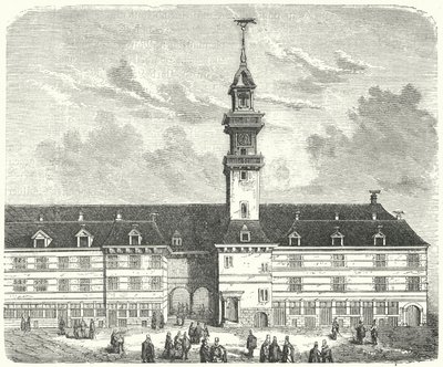 Den originale Royal Exchange, London (gravering) af German School