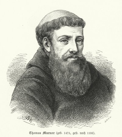 Thomas Murner, tysk satiriker, digter og oversætter (gravering) af German School