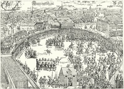 Turnering i Zwickau, august 1573 af German School