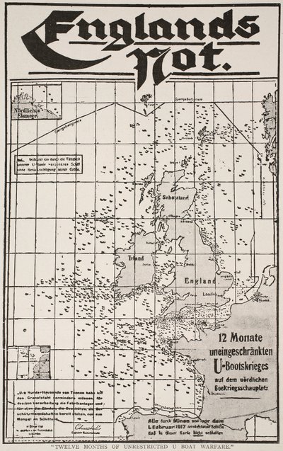 Tolv måneders ubegrænset ubådskrig, 1917-19 af German School