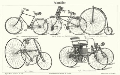 Cykeltyper (gravering) af German School