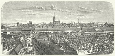 Wien i midten af det 17. århundrede (gravering) af German School