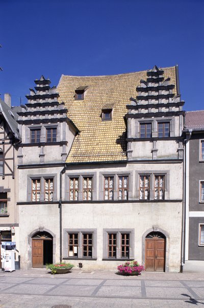 Udsigt over Heinrich Schutzs hus af German School