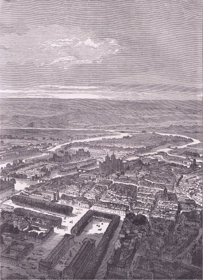 View of Metz, Cassells History of the War between France and Germany udgivet af Cassell and Company Limited, ca. 1890 (litho) af German School