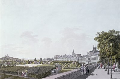 Udsigt over ærkebiskoppernes og kurfyrstens residens af Köln, Bonn (farvestik) af German School