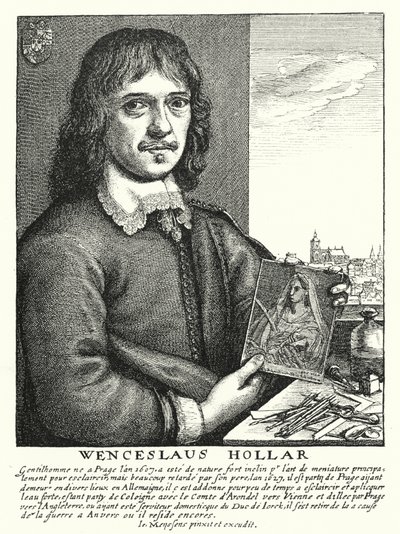 Wenceslaus Hollar, bøhmisk tegner, ætser og illustrator (gravering) af German School