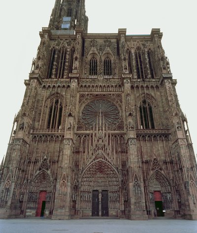 Vestfacade af Strasbourg-katedralen, påbegyndt 1277 af German School