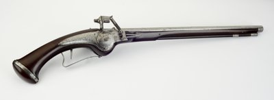 Wheel-Lock Holster Pistol, c.1625-50 (stål, jern og valnøddetræ) af German School