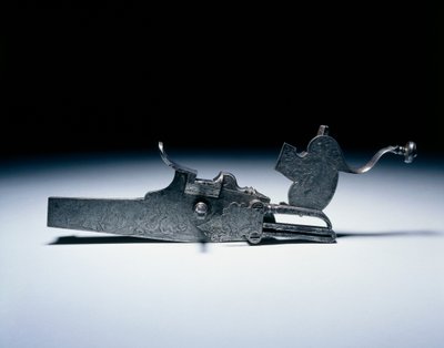 Hjullås fra en jagtriffel, ca. 1720-40 (stål) af German School