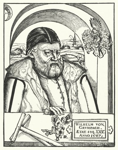 Wilhelm von Grumbach, tysk ridder og eventyrer (gravering) af German School