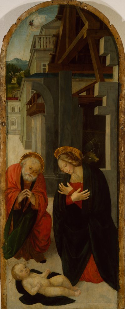 Tilbedelse af Jesusbarnet (maleri) af Gerolamo Giovenone