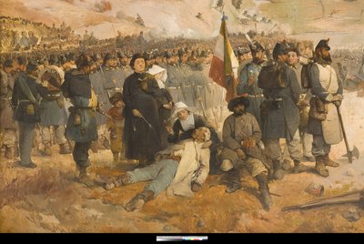 Slaget ved Chernaya af Gerolamo Induno