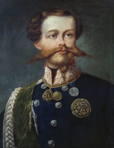 Portræt af Victor Emmanuel II (1820-1878), konge af Italien, af Gerolamo Induno, olie på lærred af Gerolamo Induno