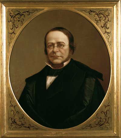 Portræt af den italienske politiker Camillo Benso, greve af Cavour af Gerolamo Induno