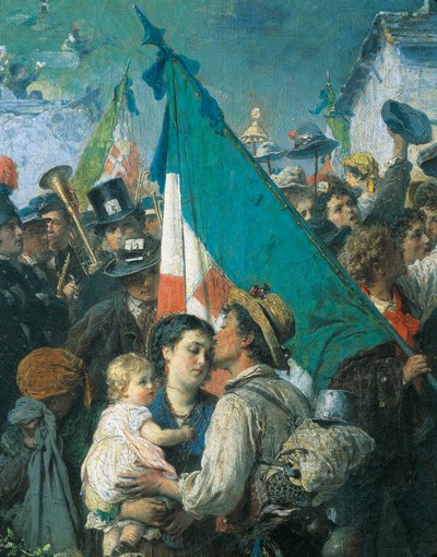 De værnepligtiges afgang i 1866, af Gerolamo Induno af Gerolamo Induno