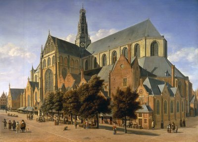 St. Bavo-kirken i Haarlem, 1666 af Gerrit Adriaensz Berckheyde