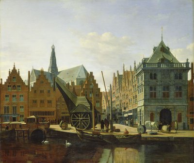Udsigt over Spaarne ved Haarlem, 1667 af Gerrit Adriaensz Berckheyde