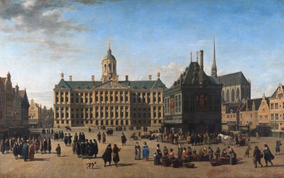 Hollandsk: The Dam i Amsterdam The Dam i Amsterdam af Gerrit Adriaenszoon Berckheyde