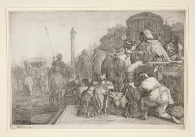 Paulus og Barnabas i Lystra af Gerrit Claesz Bleker