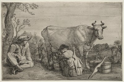 Mælkepigen, 1643. af Gerrit Claesz. Bleker