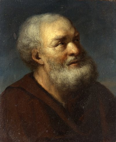 A Saint, ca. 1650-1700 (olie på panel) af Gerrit Dou