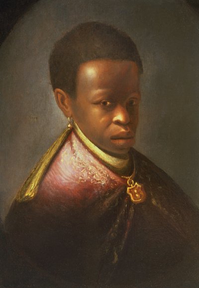 Portræt af en sort hofmand af Gerrit Dou