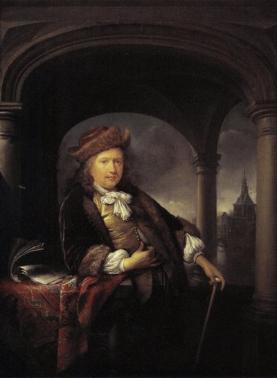Selvportræt i en alder af 50 år af Gerrit Dou