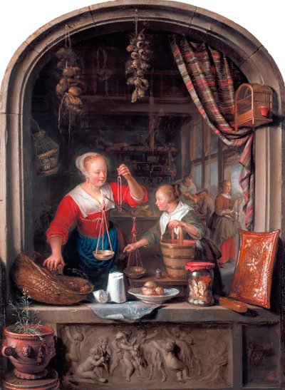 Købmandens butik af Gerrit Dou
