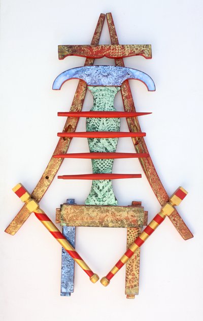 Enlightened Dining Chair 07, 2010 (akryl på træ) af Gerrit Greve