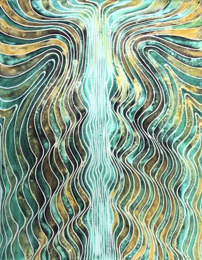 Journey 272, 2010 (akryl på lærred) af Gerrit Greve