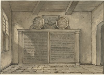 To kobberbassiner i kirken i Loosduinen af Gerrit Lamberts
