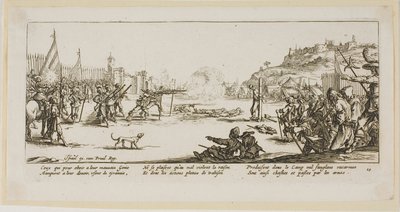 The Firing Squad, planche tolv fra The Large Miseries of War af Gerrit Lucasz van Schagen