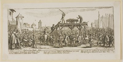 Hjulet, planche 14 fra Krigens store elendighed af Gerrit Lucasz van Schagen
