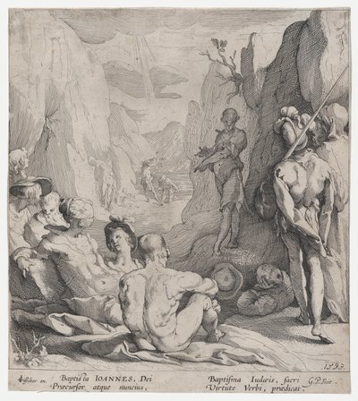 Johannes Døberens prædiken, 1593. af Gerrit Pietersz Sweelink